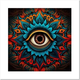 Mandala Eye Posters and Art